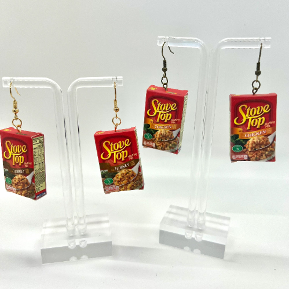 Stove Top Stuffing Earrings - Mini Brands Earrings - Thanksgiving Earrings